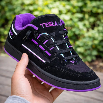 Tênis, Tesla, Coil, Casual, Skatista, Vellor, Roxo, Preto 